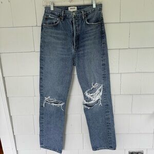 Agolde 90’s Distressed Mid-Rise Straight Leg Jeans size 26
